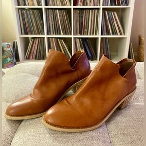 Kelsi Dagger Brooklyn Size 5.5 Kenmare Cognac Brown Leather Ankle Boots
